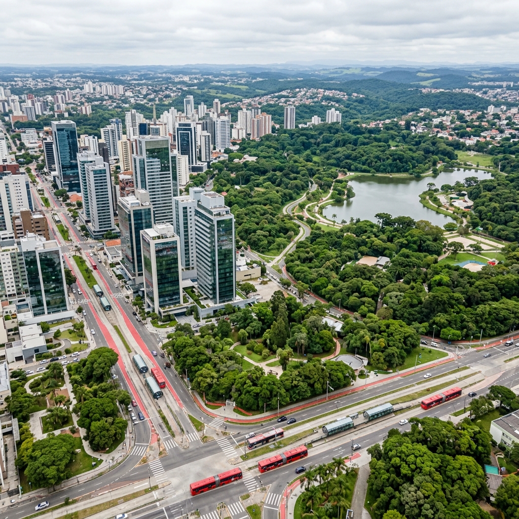 Modern architecture and parks of Curitiba visually paralleling Portland, OR - Retire Brazil City Intelligence